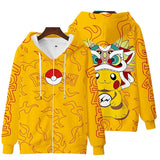 3D Print Pokemon Pikachu Hoodies - Heesse