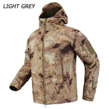Outdoor Men's Military Army Tactical Camouflage Fleece Jacket - Heesse
