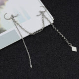 Kpop Multi-layer Chain Drop Earrings - Heesse Fashion