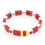 Women Bracelet Tile Beads - Heesse