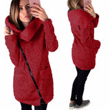 Plus Size Warm Turtleneck Jacket - Heesse