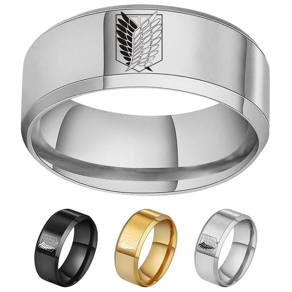 Attack on Titan Stainless Steel Ring Wings Of Liberty - Heesse