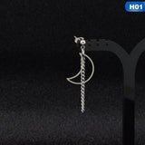 1pcs GOT7 Kim YuGyeom Stainless Steel Moon Tassel Earrings - Heesse