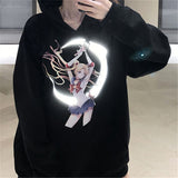 Reflective Sailor Moon Women's Hoodie - Heesse