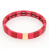 Women Bracelet Tile Beads - Heesse