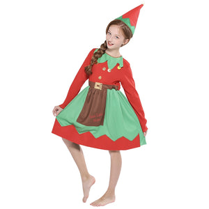 Christmas Elf Costume For Kids - Heesse