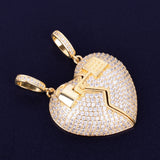 Couple key Heart pendant Necklace - Heesse