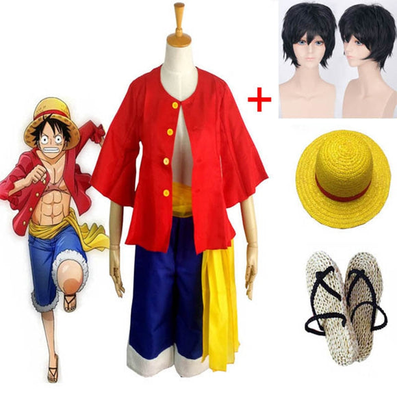 Anime One Piece Luffy Cosplay Costume - Heesse