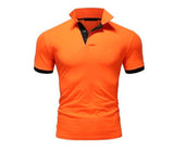 Short Sleeve Slim Polos Shirts - Heesse