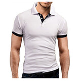 Short Sleeve Slim Polos Shirts - Heesse