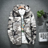 Men's Camouflage Hooded Jacket - Heesse