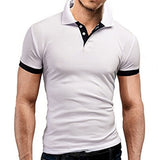 Short Sleeve Slim Polos Shirts - Heesse