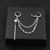 Kpop Multi-layer Chain Drop Earrings - Heesse Fashion