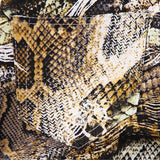 Men's fashion Slim denim snakeskin print - Heesse