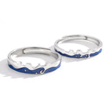 The Love of Falling Into The City Couples Ring Set - Heesse