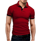 Short Sleeve Slim Polos Shirts - Heesse