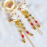 Fox Kawaii Tassel Step Shake Hairpin Cosplay Props - Heesse