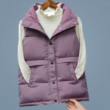 Sleeveless Vest Plus Size 2XL Cotton Padded Women Jacket - Heesse