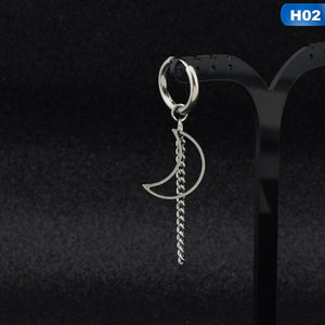 1pcs GOT7 Kim YuGyeom Stainless Steel Moon Tassel Earrings - Heesse