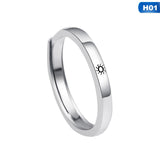 Zinc Alloy Lovers Couple Rings - Heesse