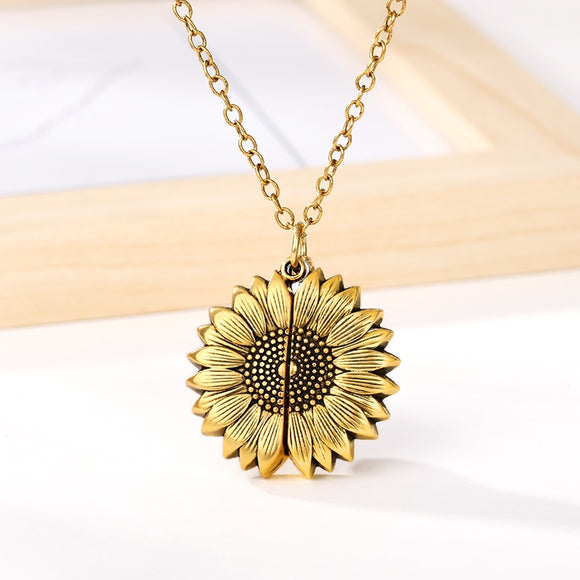 You Are My Sunshine Sunflower Necklaces For Women - Heesse Fashion