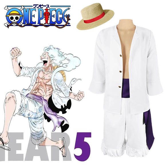 One Piece Luffy Gear 5 Cosplay