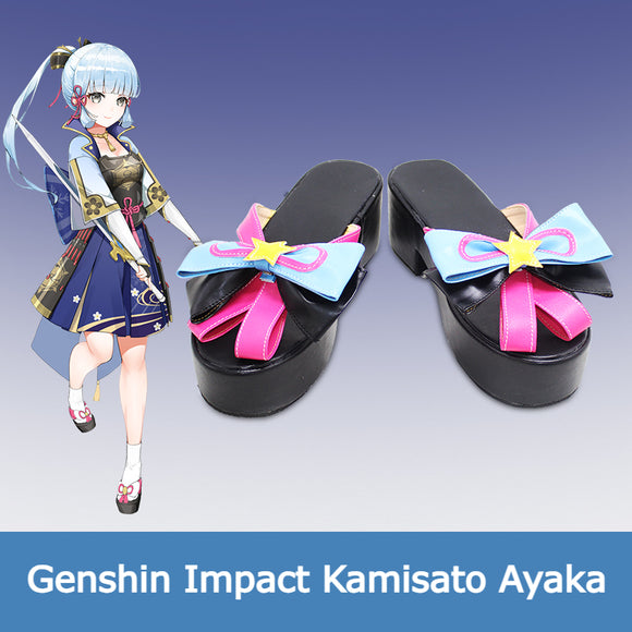 Genshin Impact Kamisato Ayaka Cosplay Shoe