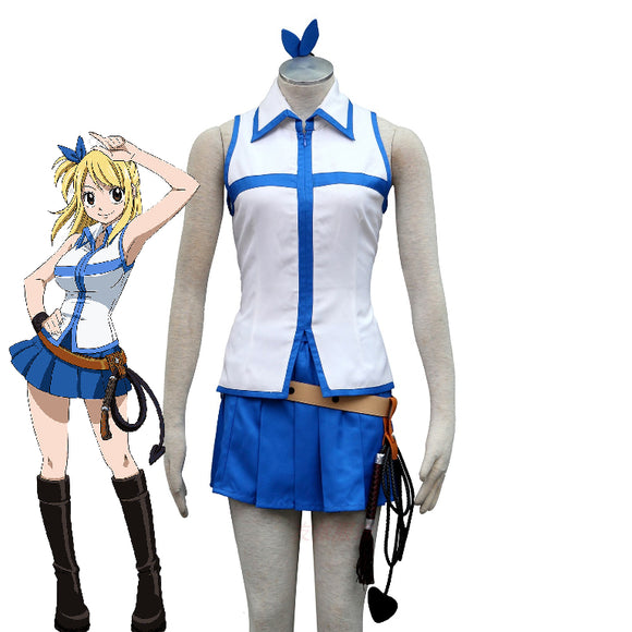 Fairy Tail Lucy Heartfilia Cosplay For Kids/Adults