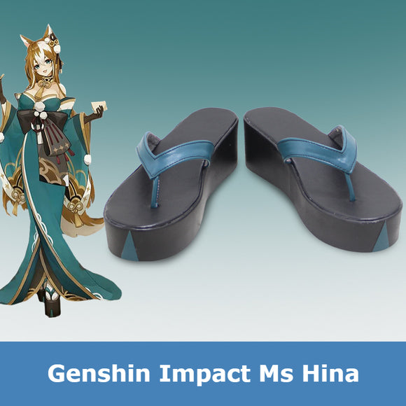 Genshin Impact Ms Hina Cosplay Shoe