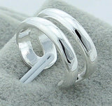 925 Sterling Silver Double Line Rings - Heesse