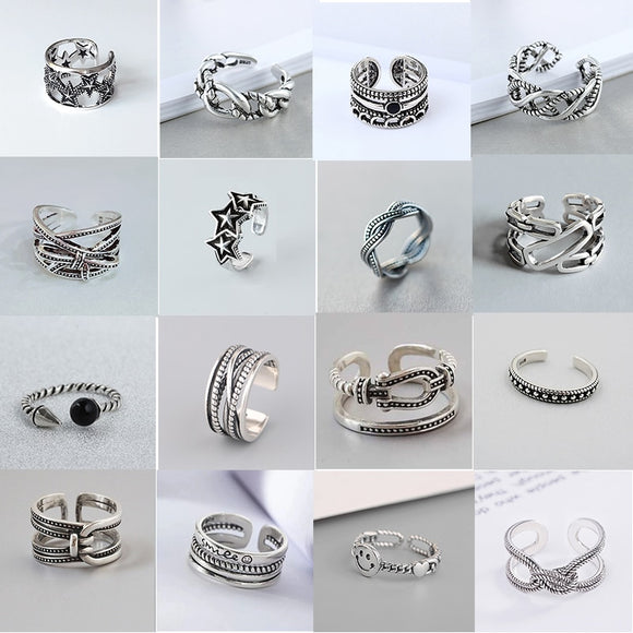 925 Sterling Silver Vintage Rings - Heesse