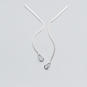 925 Sterling Silver 6.3 cm Long Earrings - Heesse