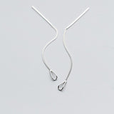 925 Sterling Silver 6.3 cm Long Earrings - Heesse