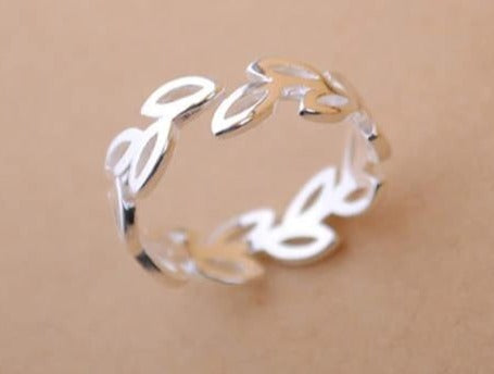 925 Sterling Silver Leaf Rings for ladies - Heesse