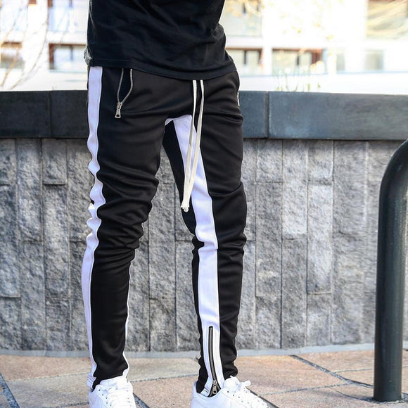 Mens Joggers zipper Casual Pants - Heesse