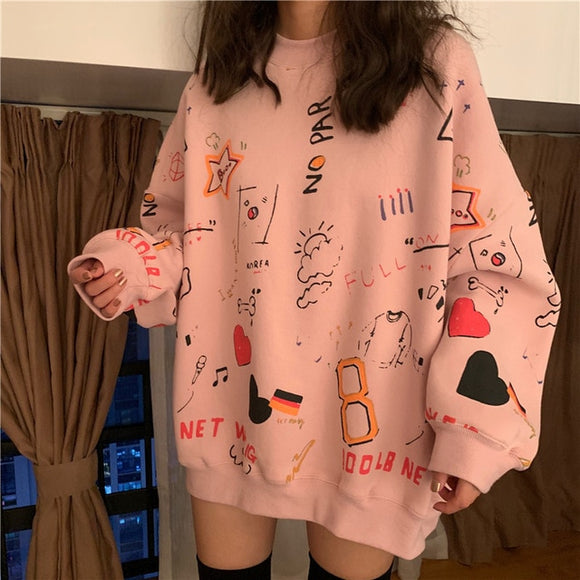 Ladies Korean Style Sweatshirt - Heesse