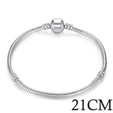 Silver Color LOVE Snake Chain Bracelet & Bangle 16CM-21CM - Heesse