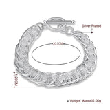 925 Sterling Silver High Quality Lady Bracelet - Heesse