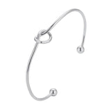 Silver Color Beaded Bracelet Set For Women - Heesse