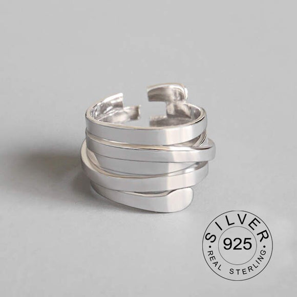 925 Sterling Silver Open Rings - Heesse
