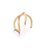 Fashion Gold Leaf Clip Earring For Women - Heesse