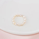 925 Sterling Silver Mini Small Natural Freshwater Pearl Rings - Heesse