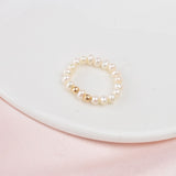 925 Sterling Silver Mini Small Natural Freshwater Pearl Rings - Heesse