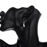925 Sterling Silver Water Droplets Raindrops Drop Earrings For Woman - Heesse