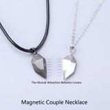 2Pcs Magnetic Couple Heart Necklace - Heesse