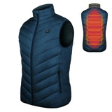 2020 Heating vest Hot Sale 2 or 8 or 9 Areas Winter Heated Vest Men Women Tactical Heated Jacket USB Warm - Heesse