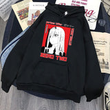 Darling In The Franxx hoodie Anime Harajuku Zero TWO Beautiful Girl Print Unisex Streetwear Loose Hip Hop Warm Hooded Sweatshirt - Heesse