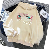 Darling In The Franxx hoodie Anime Harajuku Zero TWO Beautiful Girl Print Unisex Streetwear Loose Hip Hop Warm Hooded Sweatshirt - Heesse