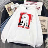 Darling In The Franxx hoodie Anime Harajuku Zero TWO Beautiful Girl Print Unisex Streetwear Loose Hip Hop Warm Hooded Sweatshirt - Heesse