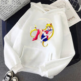 Sailor Moon Kawaii Print Hoodies - Heesse